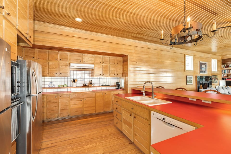 Plenty of counter space makes meal prep easy