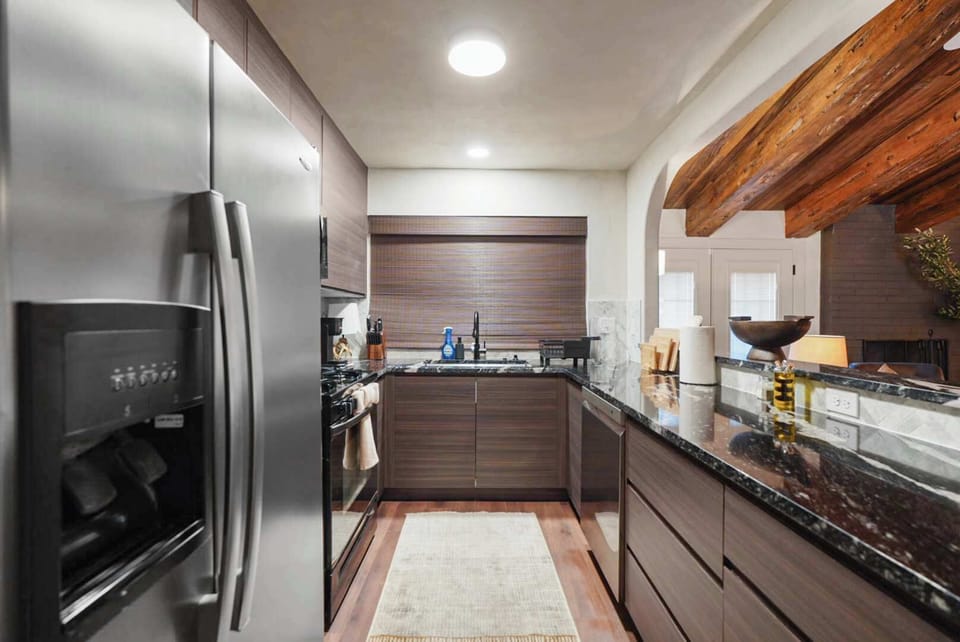 Fully stocked with all the essentials to whip up dinner.