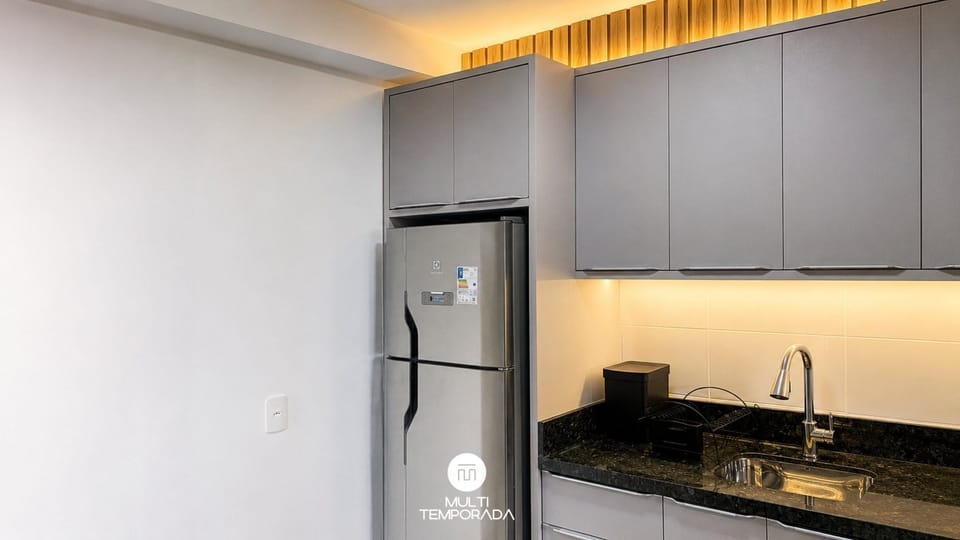 Premium Apartment, 2 Bedrooms, Pool Access | Private kitchen | Fridge, oven, cookware/dishes/utensils, kitchen island