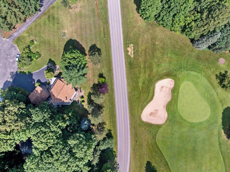 view and across the street from the Summit Golf Course
