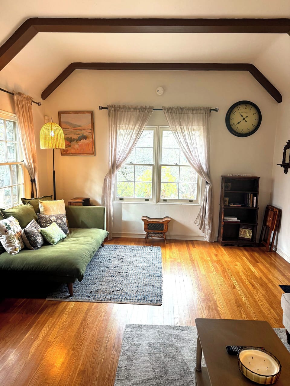 Cozy reading nook—perfect for unwinding after a long day.