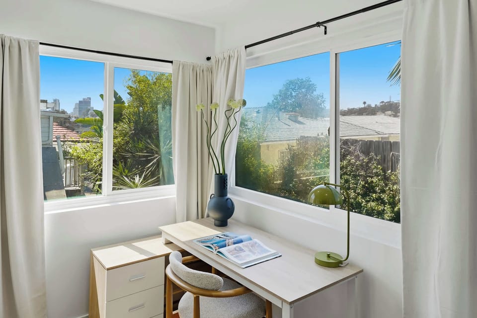 Bright workspace with inspiring views 💻☀️