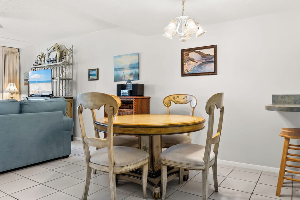 You have great space in the open dining room and kitchen for those wonderful, cooked meals.