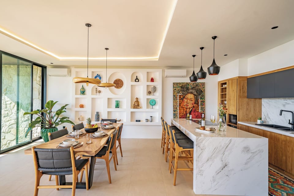Villa, 3 Bedrooms, Private Pool, Ocean View | Dining