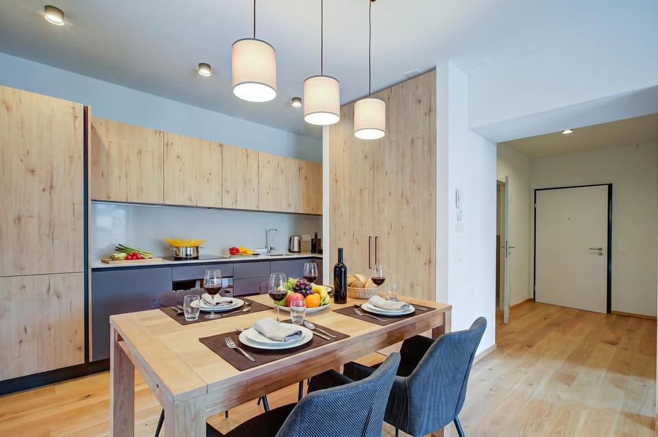 Kitchen and dining area