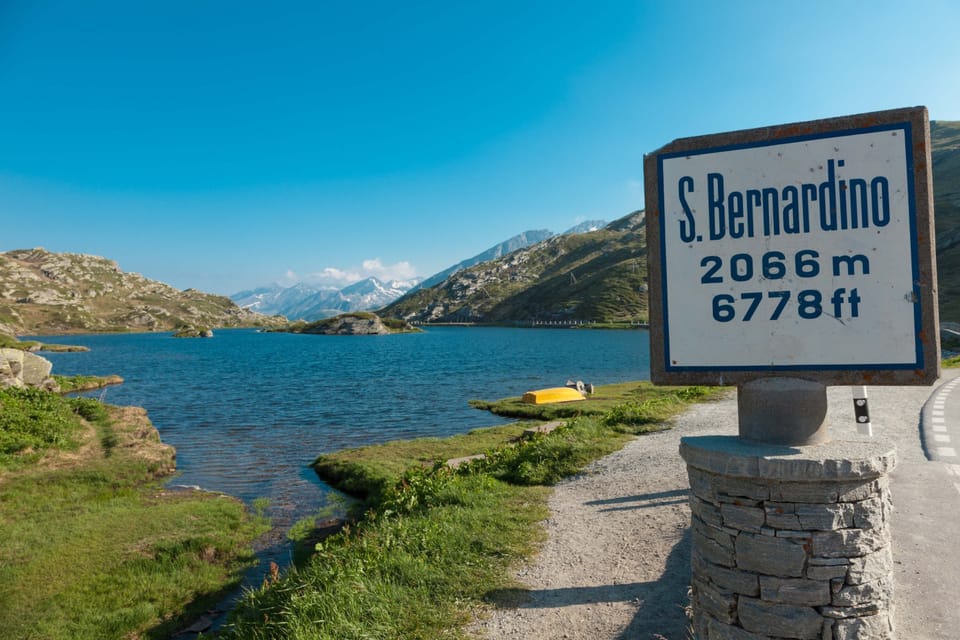The Laghetto Moesola at San Bernardino Pass