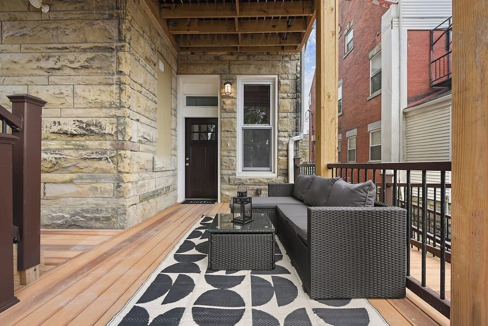Outdoor Patio Seating Area With BBQ (not pictured) - Behind House