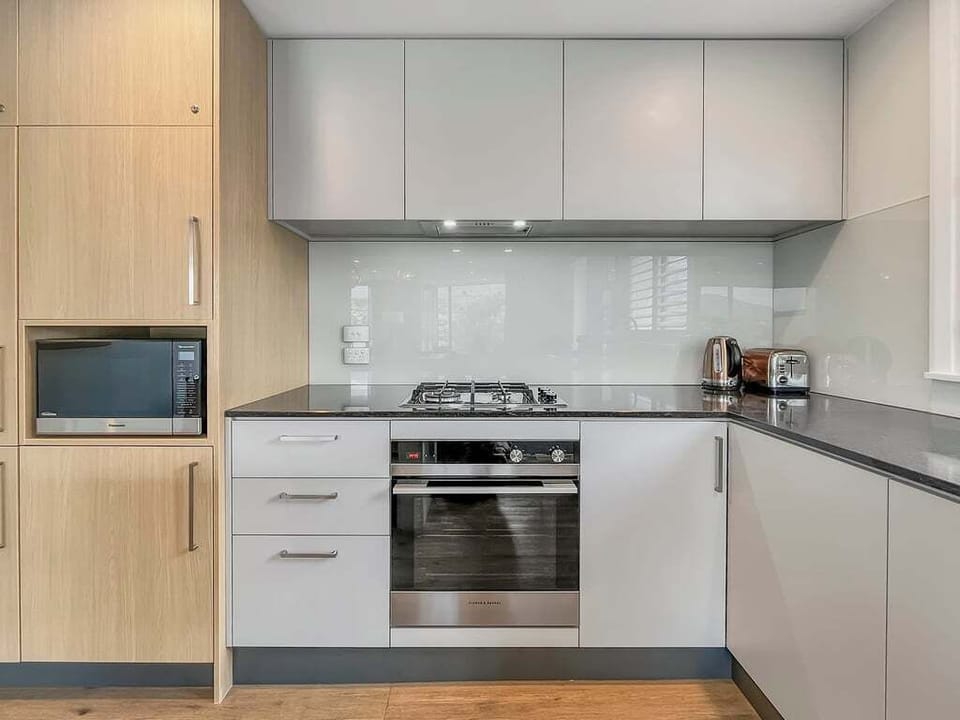 Contemporary kitchen with quality appliances
