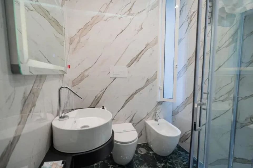 Soap, shampoo, toilet paper