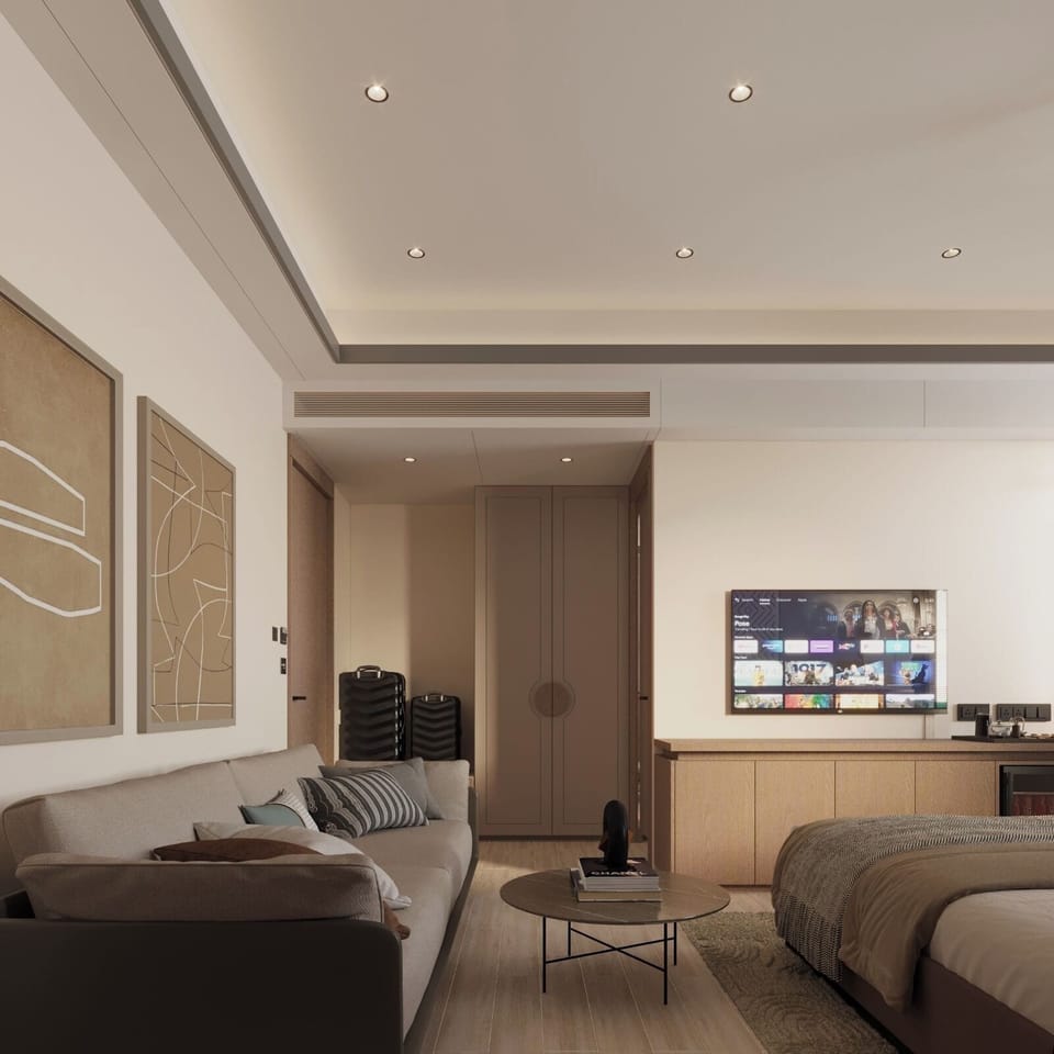 Deluxe Double Room, City View | In-room safe, desk, blackout drapes, soundproofing