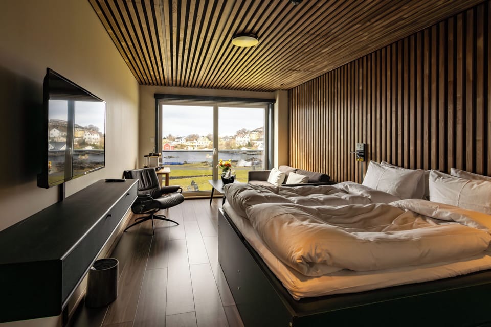 Superior Double Room, Sea View | Desk, laptop workspace, blackout drapes, iron/ironing board
