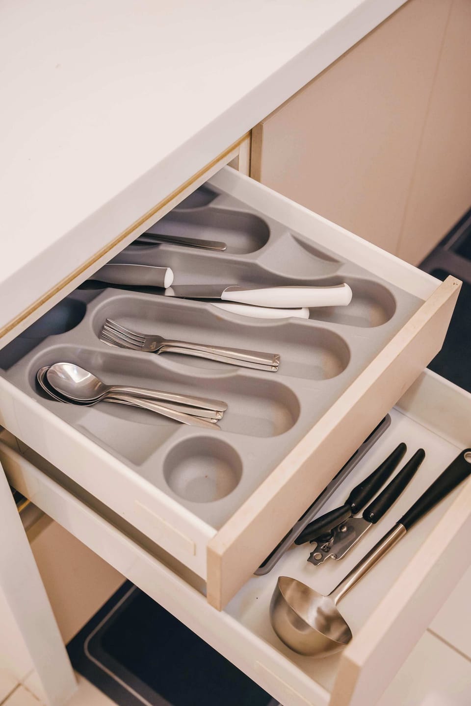 Essential utensils and cooking tools.
