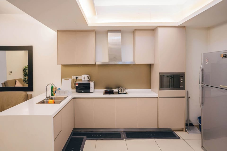 A well equipped kitchen.