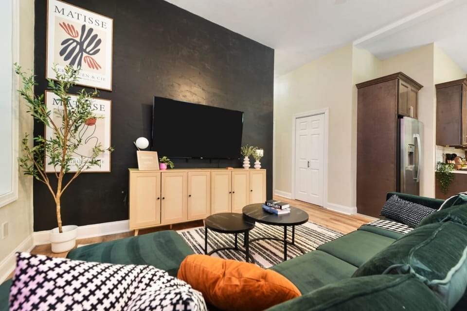 Comfy Couch With Large Flat Screen - Unit 1