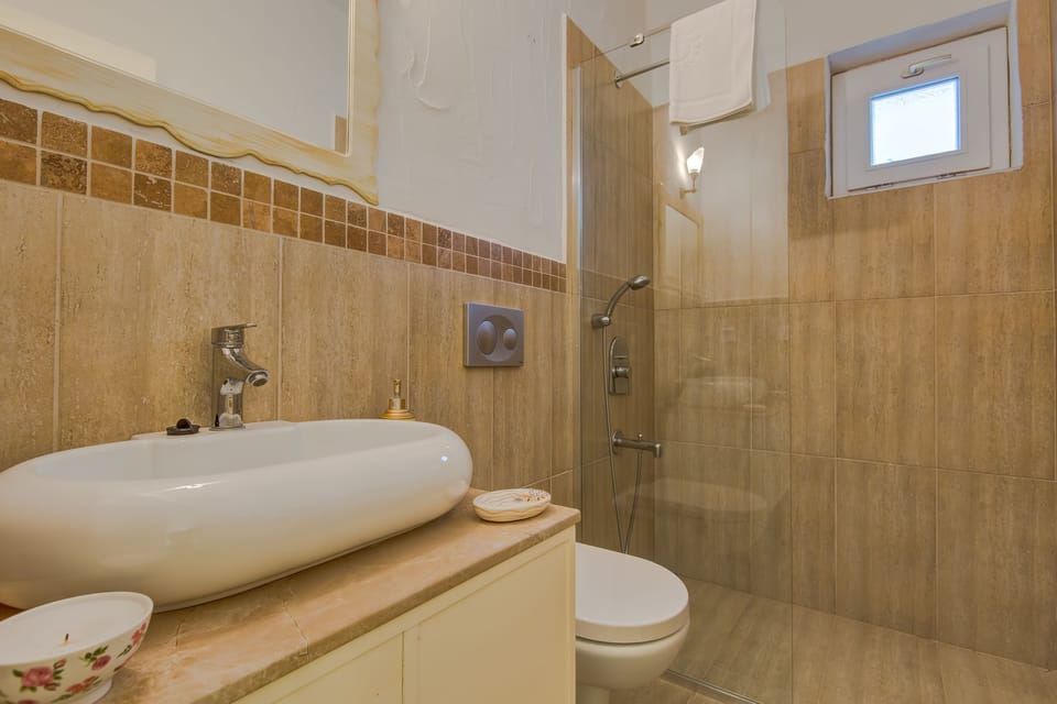 Basic Double or Twin Room | Bathroom | Shower, hydromassage showerhead, free toiletries, hair dryer