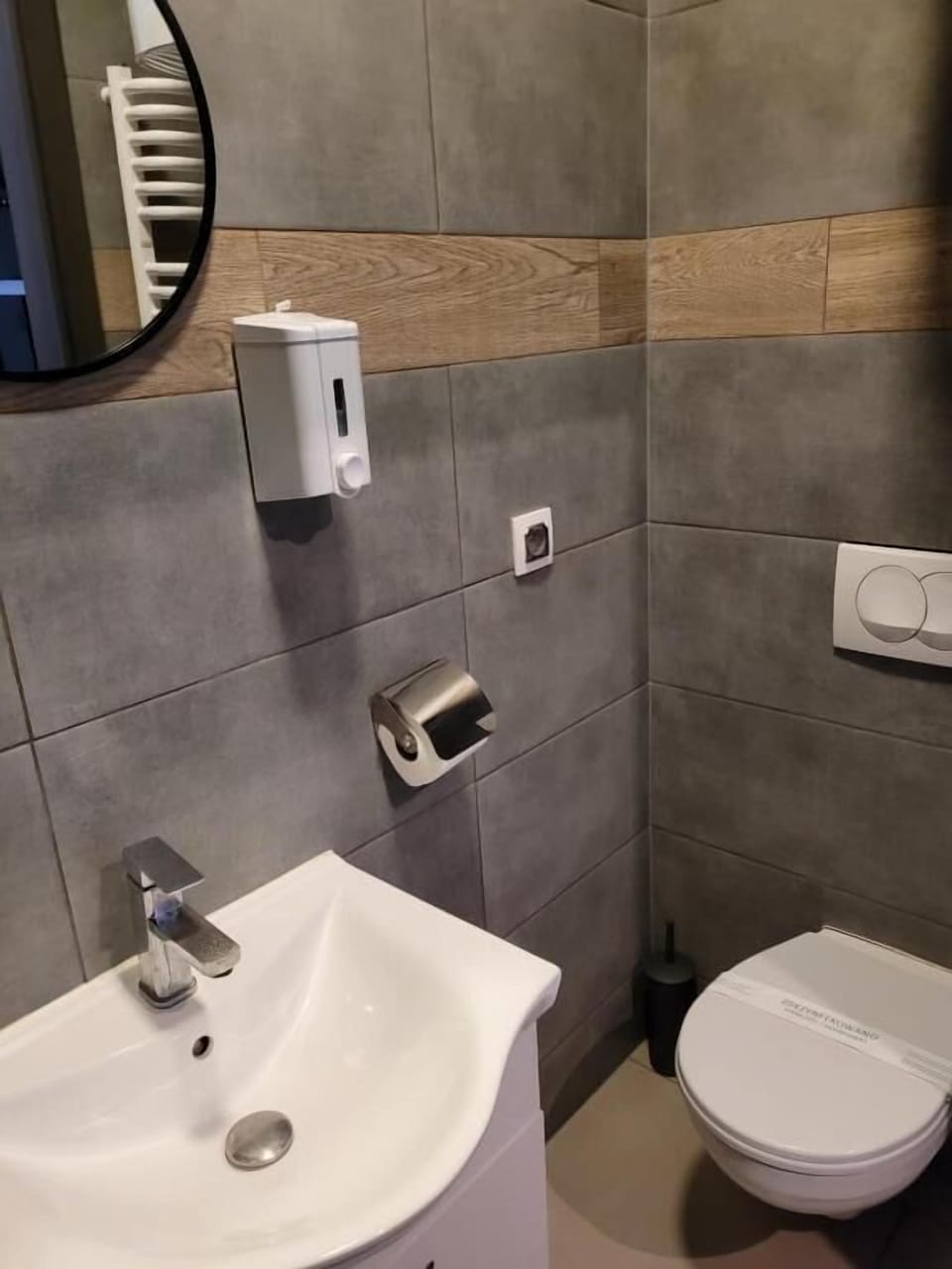 Hair dryer (on request), towels, soap, shampoo