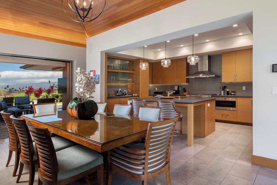 Dining & Kitchen | Aloha Nui at Residences of Laulea, Big Island, Hawaii, by Luxus Vacation Properties