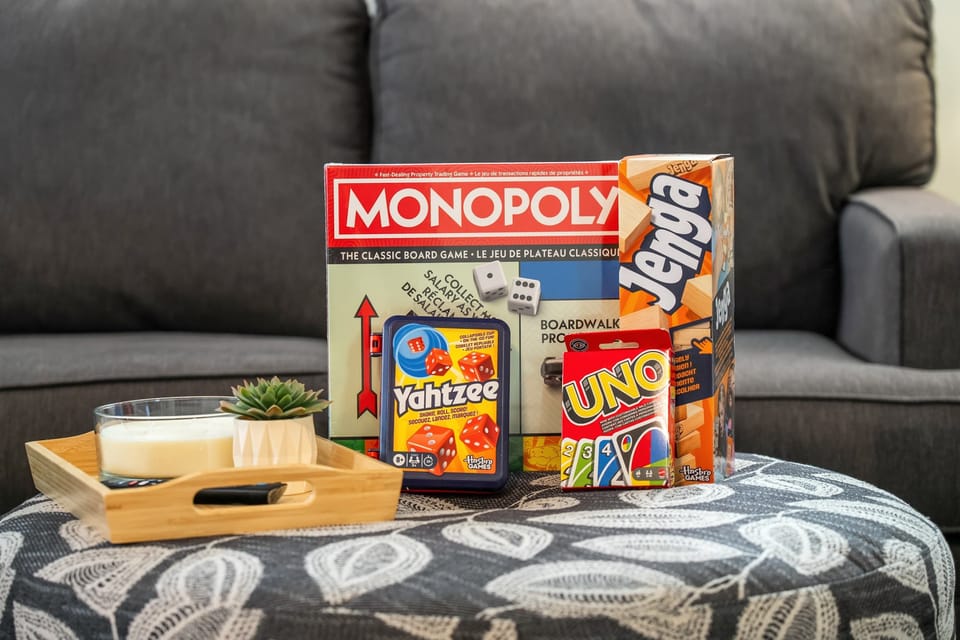 Board games for relaxed evenings in your Bridgeland retreat