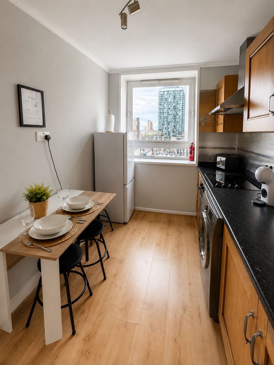 Fully equipped kitchen and dining area for comfortable longer stays