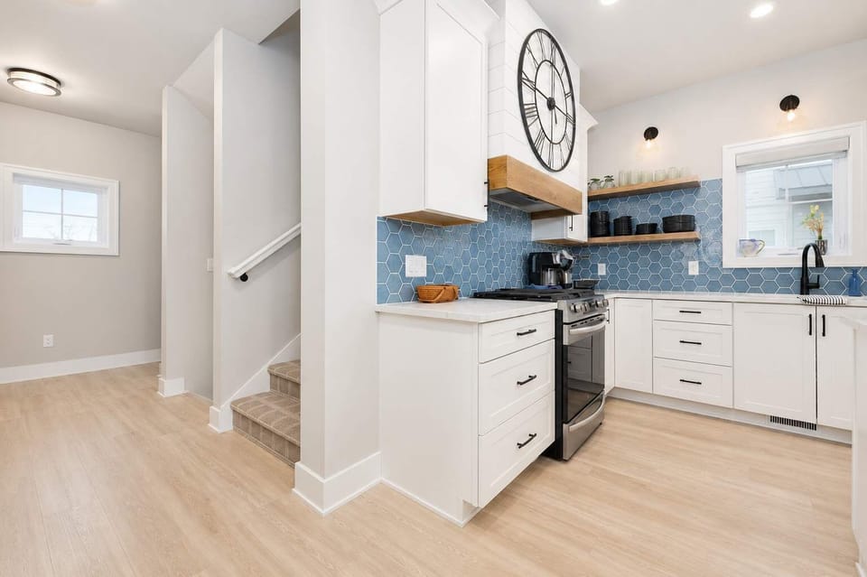 Kitchen With Stocked Coffee Station