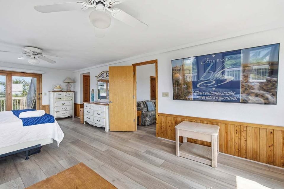 Top-Level King Master Bedroom with Deck Access