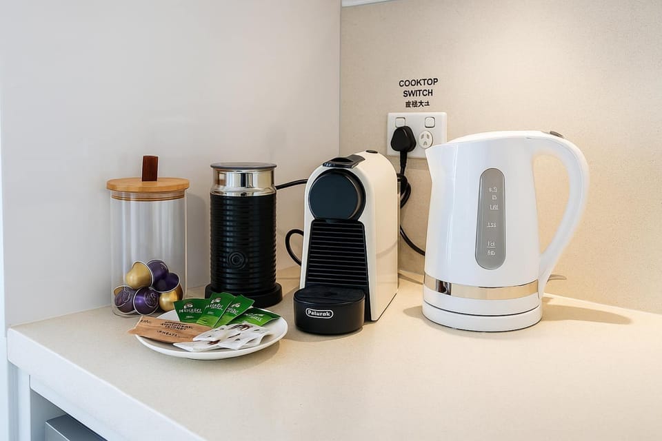 Tea, coffee and starter essentials provided for your arrival