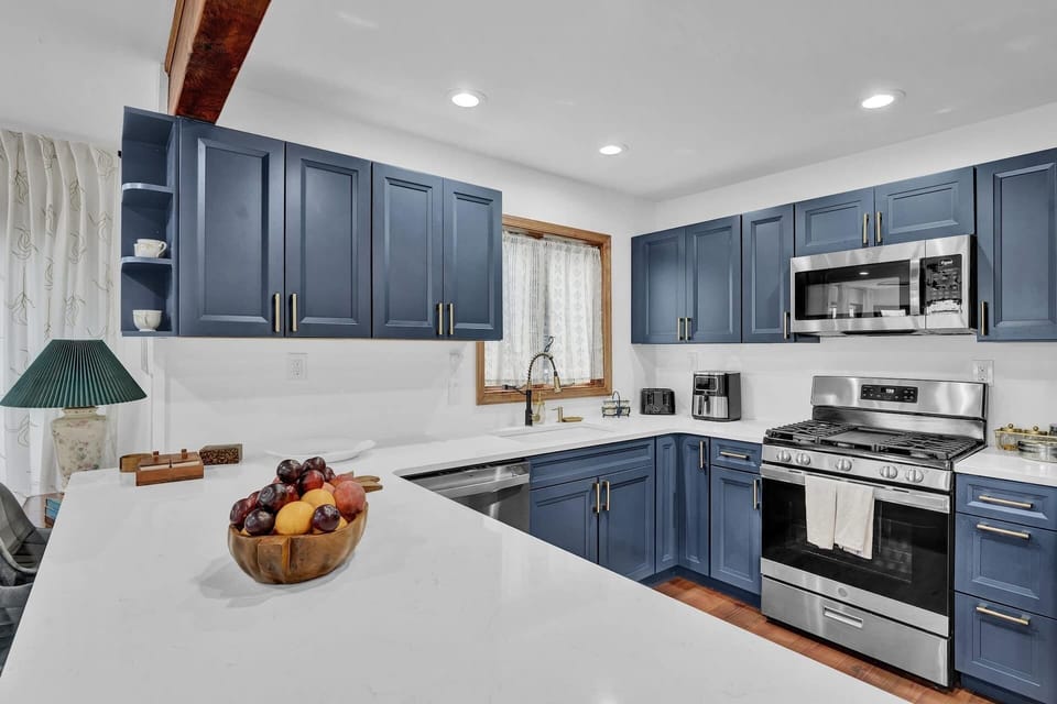Fully equipped kitchen for everything from quick snacks to gourmet dinners.