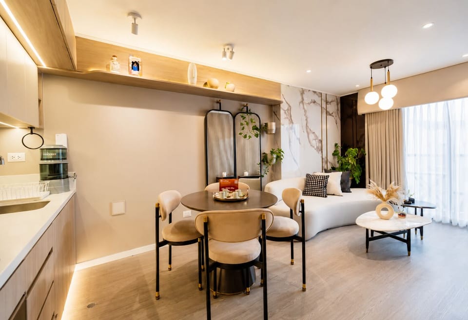 Superior Apartment, Balcony, City View | Living area