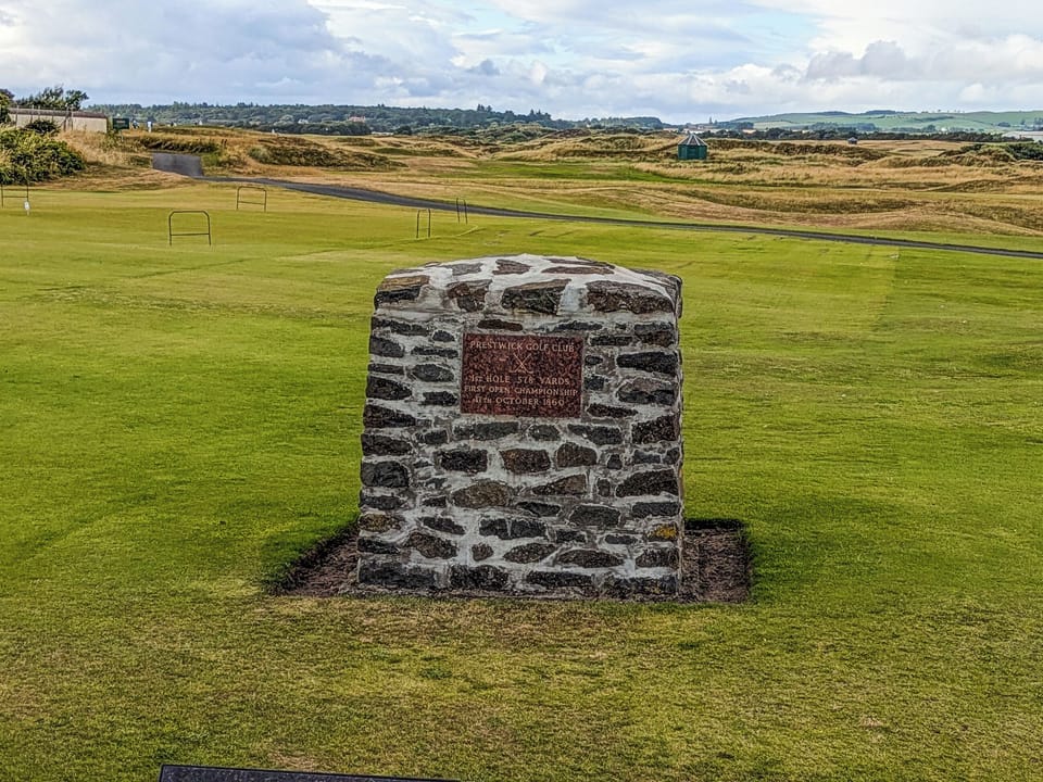Prestwick Golf Course - site of the first open - the view from the flat. | Links Flat 1, Prestwick