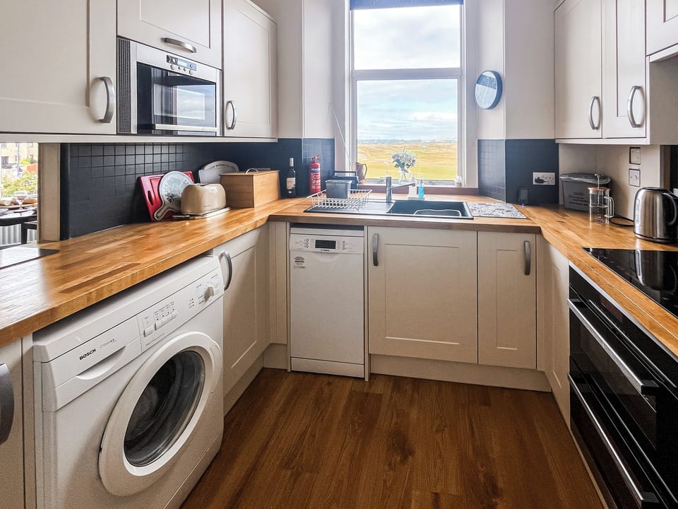 Kitchen area | Links Flat 1, Prestwick