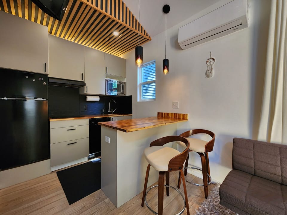 Comfortable year-round w/a dedicated mini-split for efficient heating & cooling 