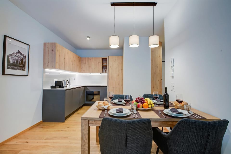 Kitchen and dining area