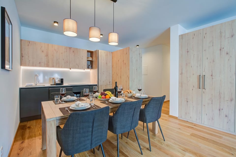 Kitchen and dining area