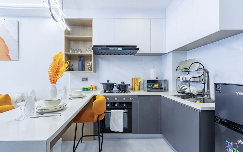 Apartment, Balcony, City View | Private kitchen