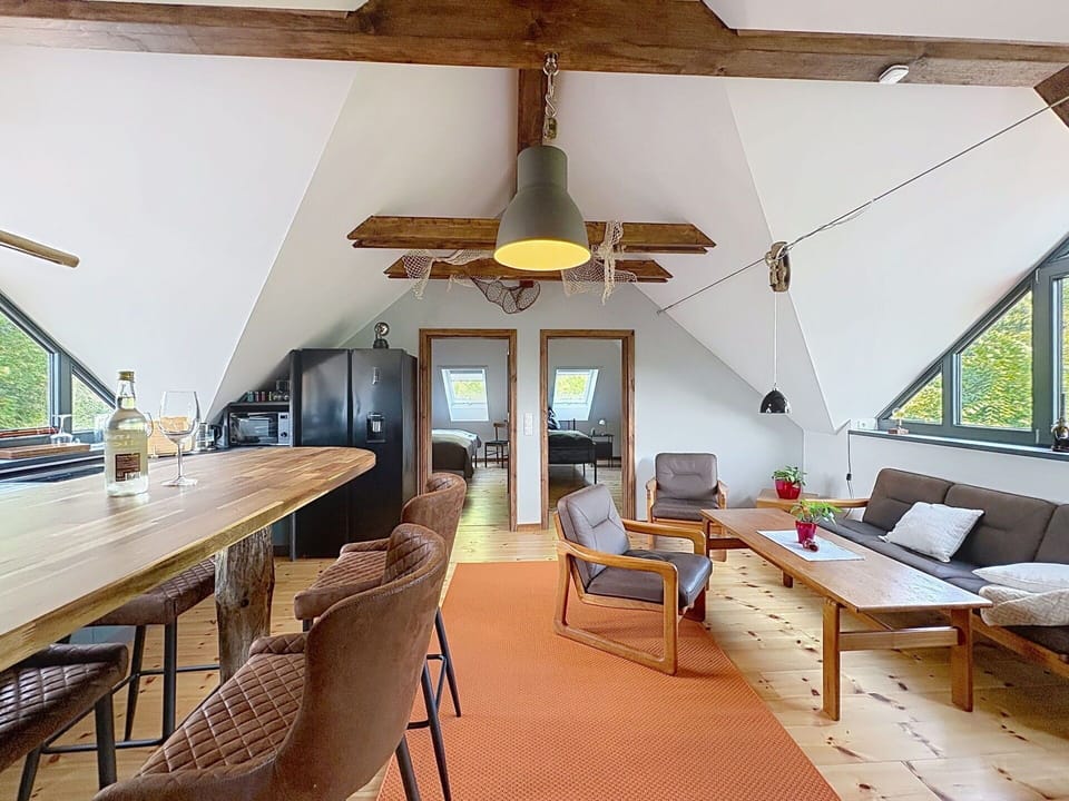 Furniture, Wood, Chair, Ceiling, Interior Design, Table, Flooring, Home, Kitchen & Dining Room Table, Hardwood