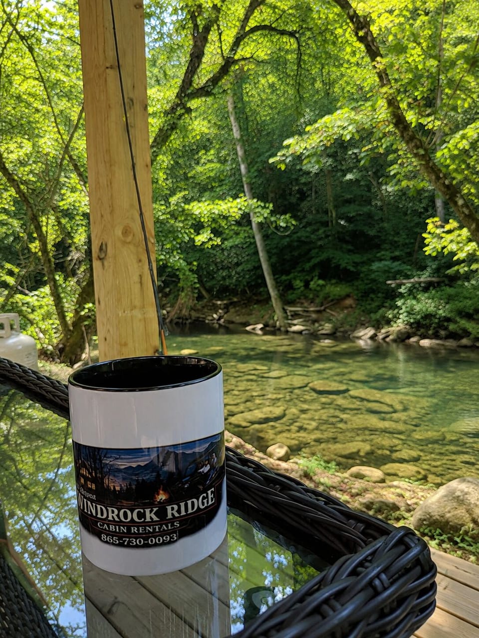 The pergola on the creek!!