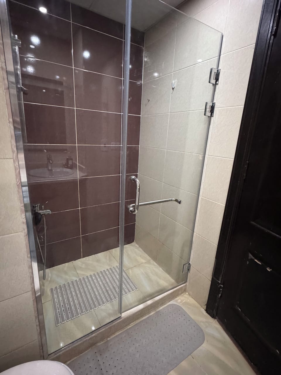 Shower with cabin
