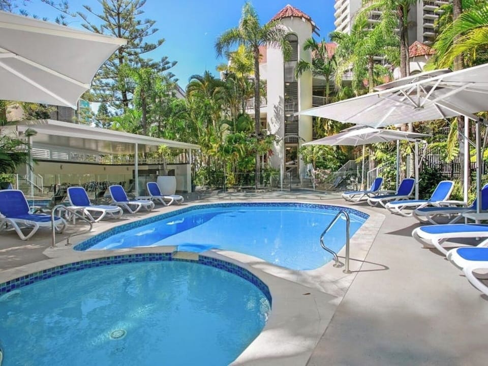 Outdoor pool and Spa