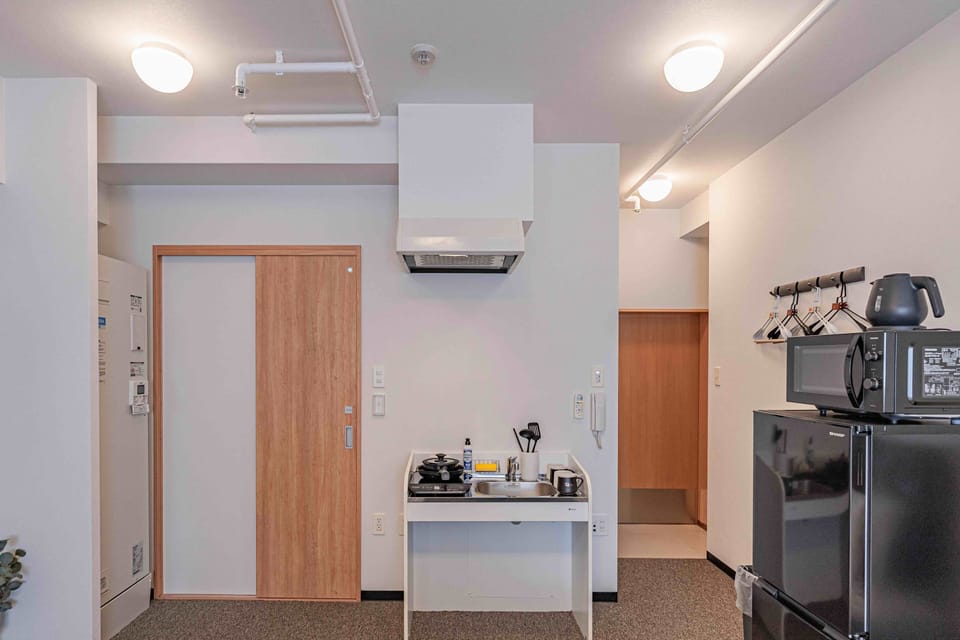 Classic Twin Room, Balcony | Private kitchen | Fridge, microwave, stovetop, cookware/dishes/utensils