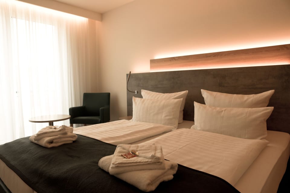 Comfort Double Room (Plus) | Hypo-allergenic bedding, desk, laptop workspace, blackout drapes