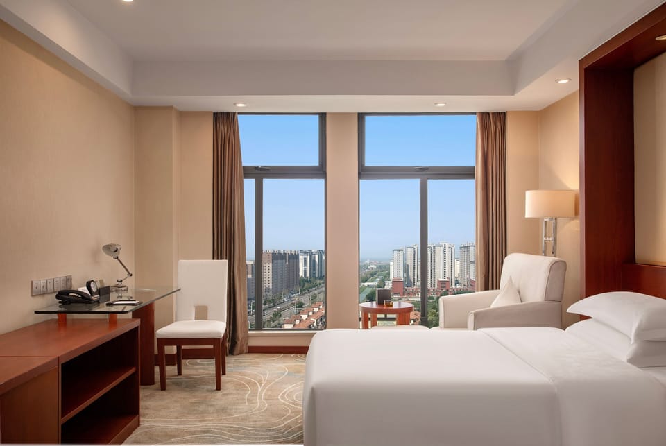 Superior Double Room, City View | In-room safe, desk, laptop workspace, blackout drapes