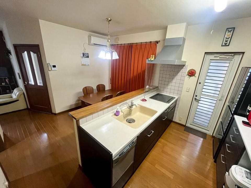 Apartment | Private kitchen | Full-size fridge, microwave, cookware/dishes/utensils