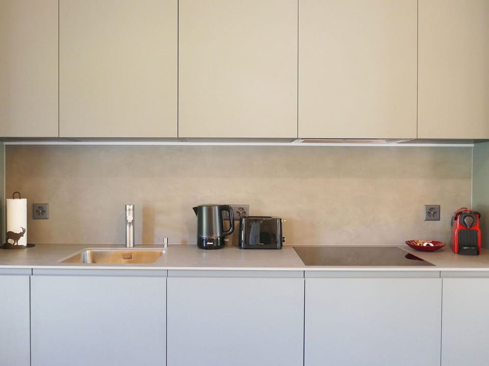 Kitchen, Countertop, Kitchen Appliance, Cabinetry, Interior Design, Wood, Flooring, Major Appliance, Furniture, Home Appliance