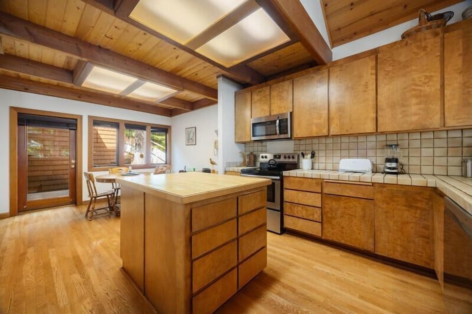 Alternate view of large island and open kitchen