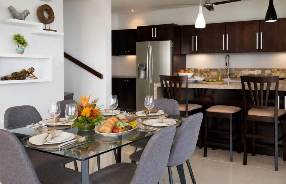 Gather, cook and dine together in a fully equipped kitchen designed for memorable villa meals.