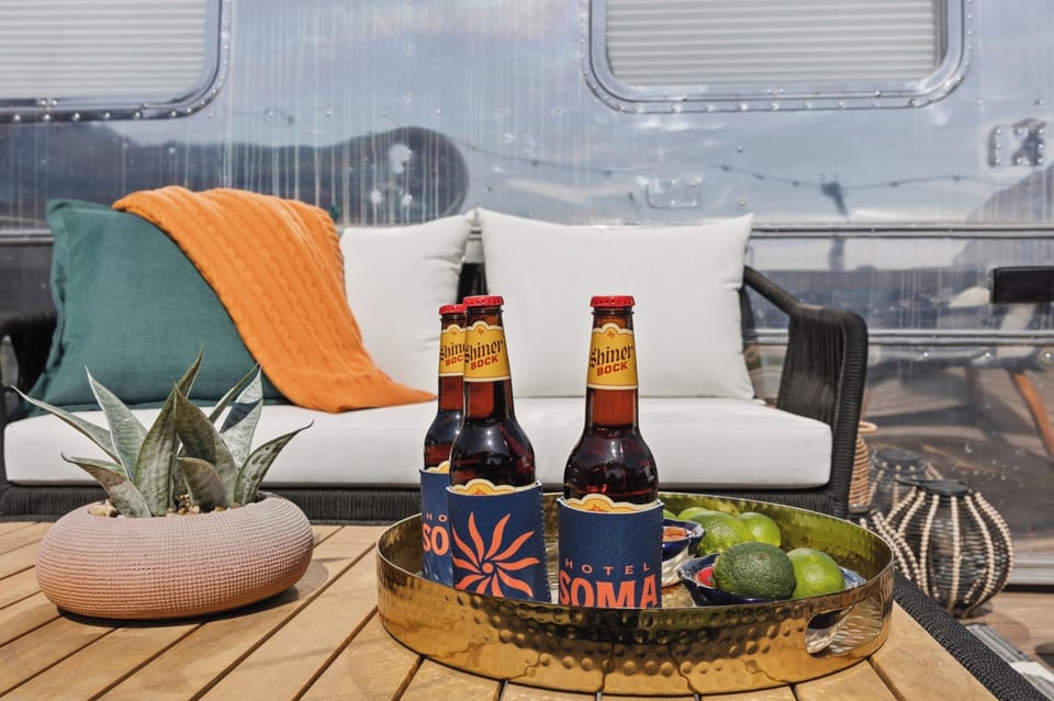 Your own private deck, just outside the door. Morning coffee, an evening drink, or a quiet moment to yourself, this outdoor space is yours alone.