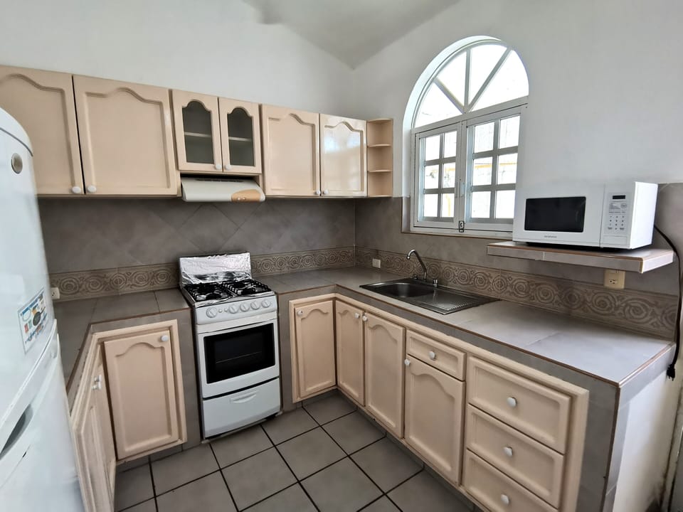 Family Villa, Garden View | Private kitchen | Fridge, microwave