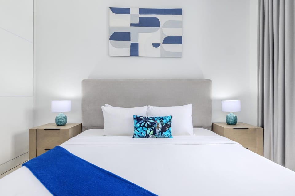 Wake up to a beautiful view from this cozy bedroom, designed for quiet mornings and restful nights.