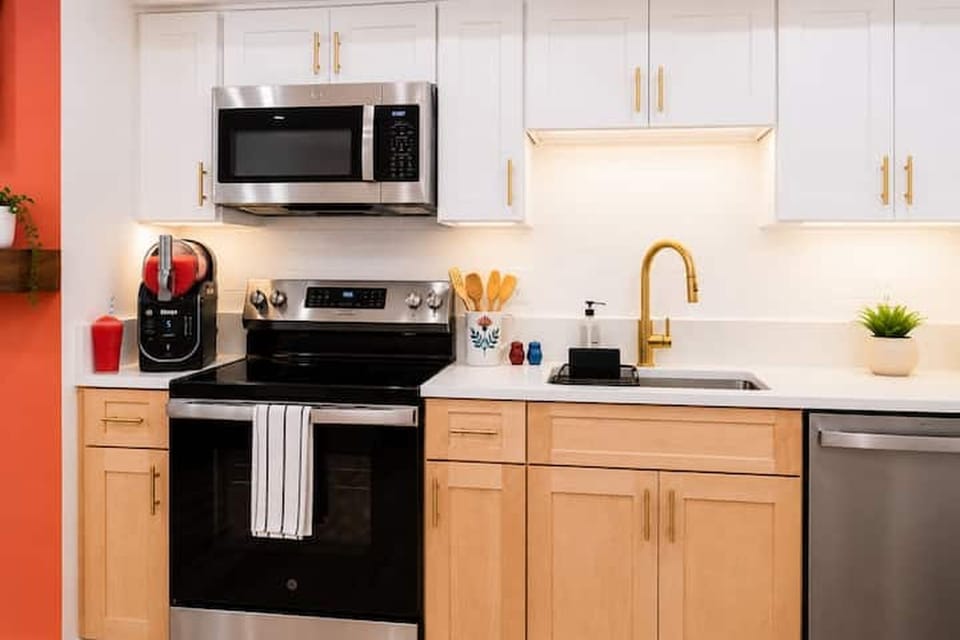 Well-equipped kitchen for preparing meals during your stay.