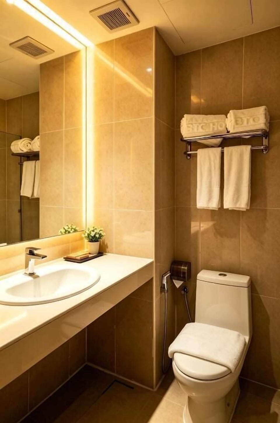Deluxe Double Room, City View | Bathroom | Slippers